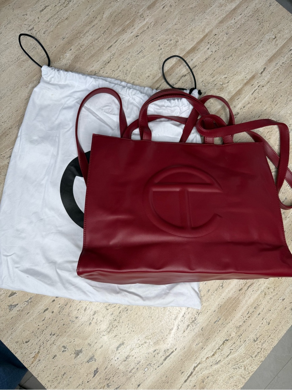 Telfar Oxblood Medium Shopper